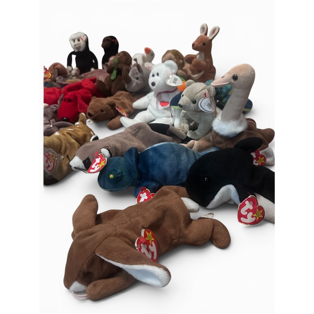 Lot of 30+ Ty Beanie Babies Vintage Collection with Tags(Mixed Animals Plush) - Picture 3 of 5